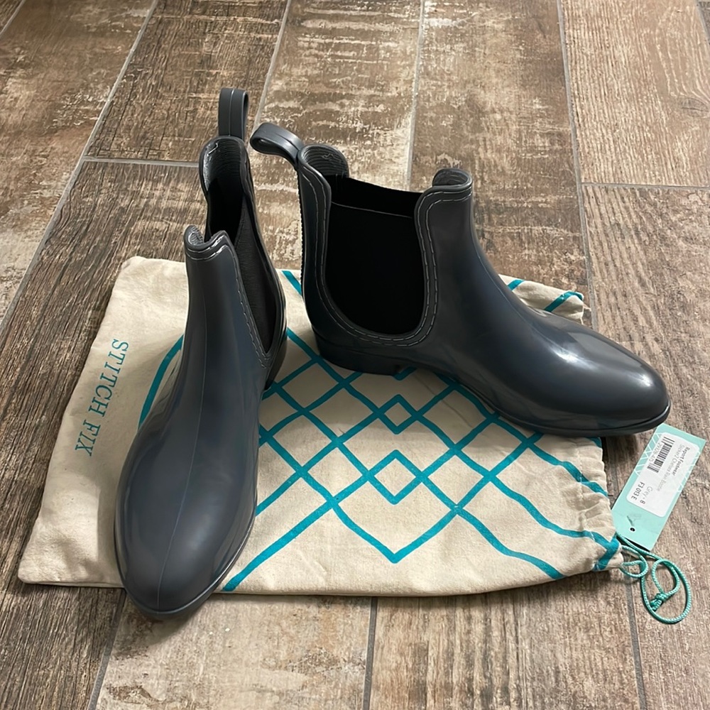 Report Footwear Chelsea Rain Boot, Grey, Size 8